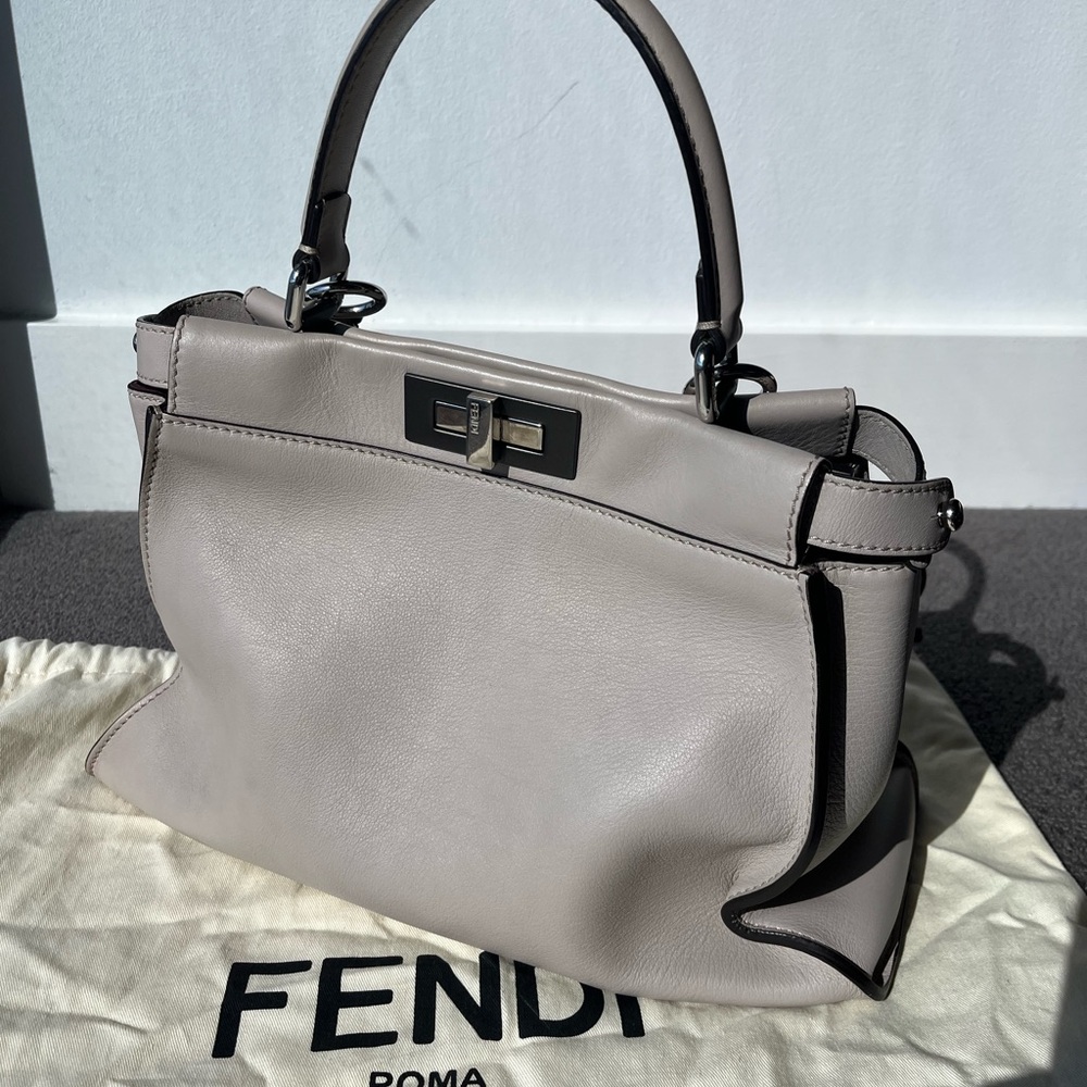 Fendi Graypowder peekaboo medium